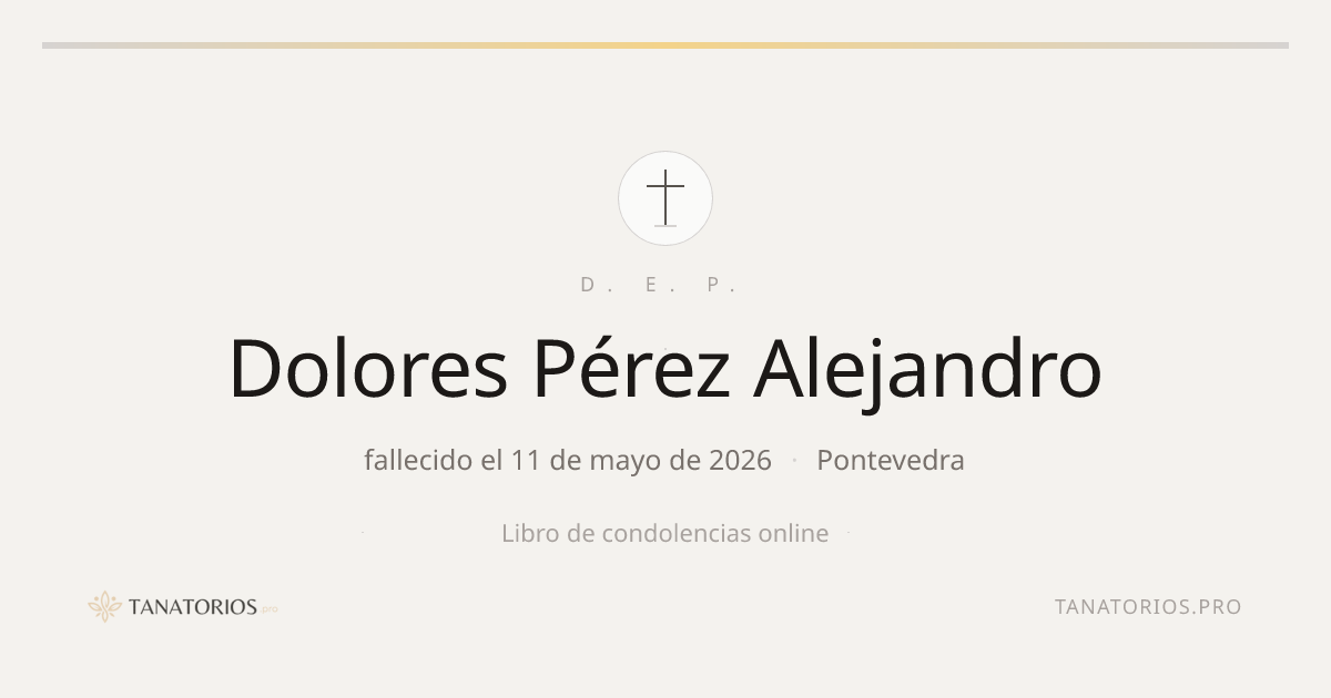Memorial de Dolores Pérez Alejandro