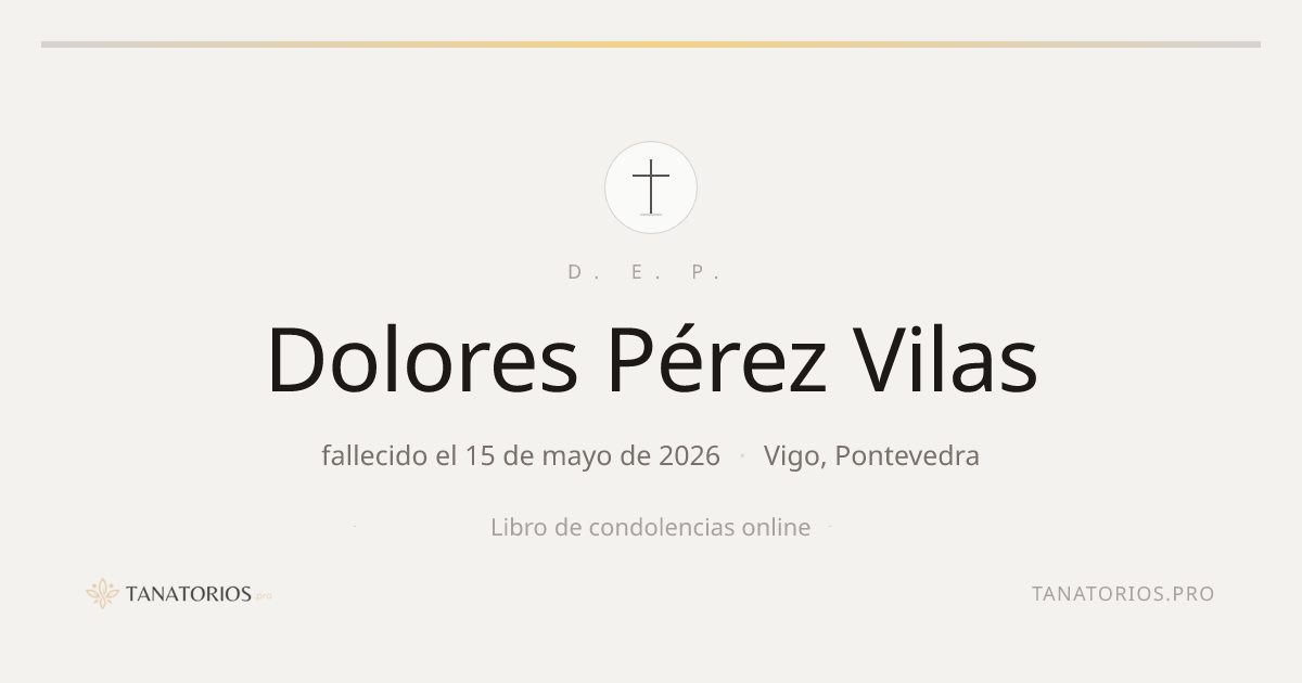 Memorial de Dolores Pérez Vilas