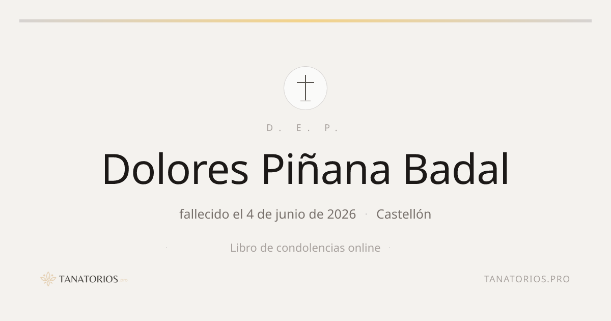 Memorial de Dolores Piñana Badal