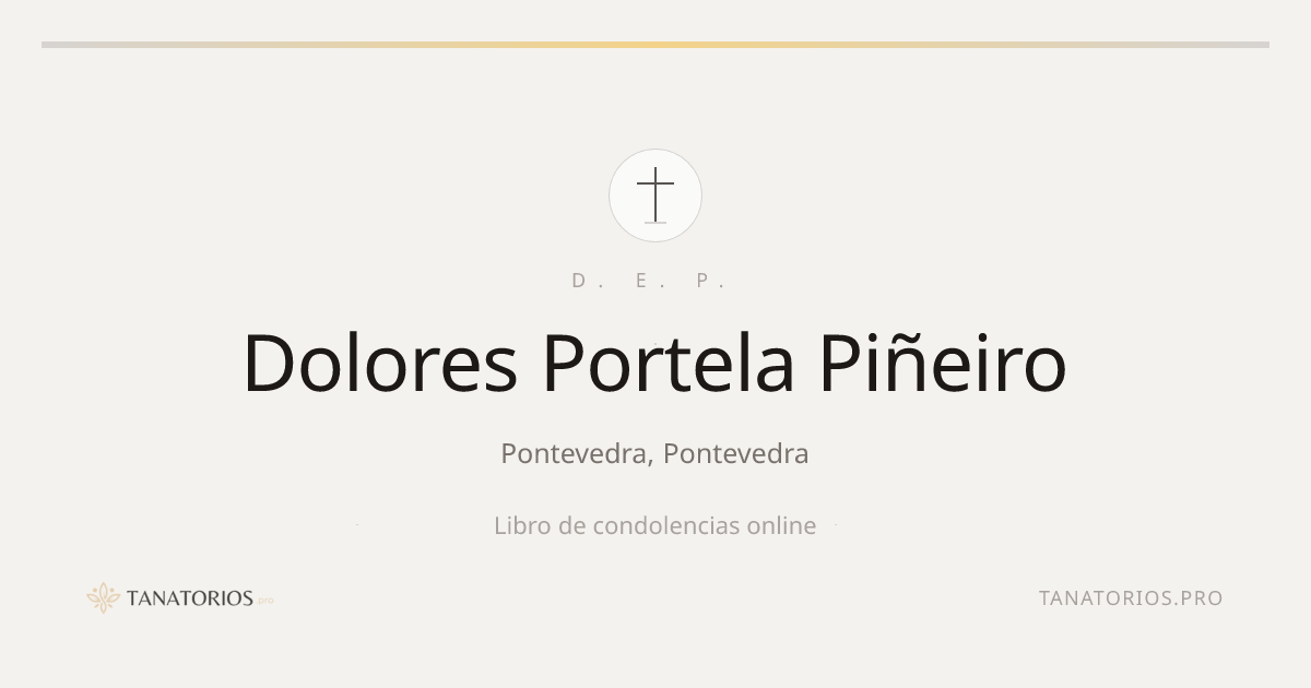 Memorial de Dolores Portela Piñeiro