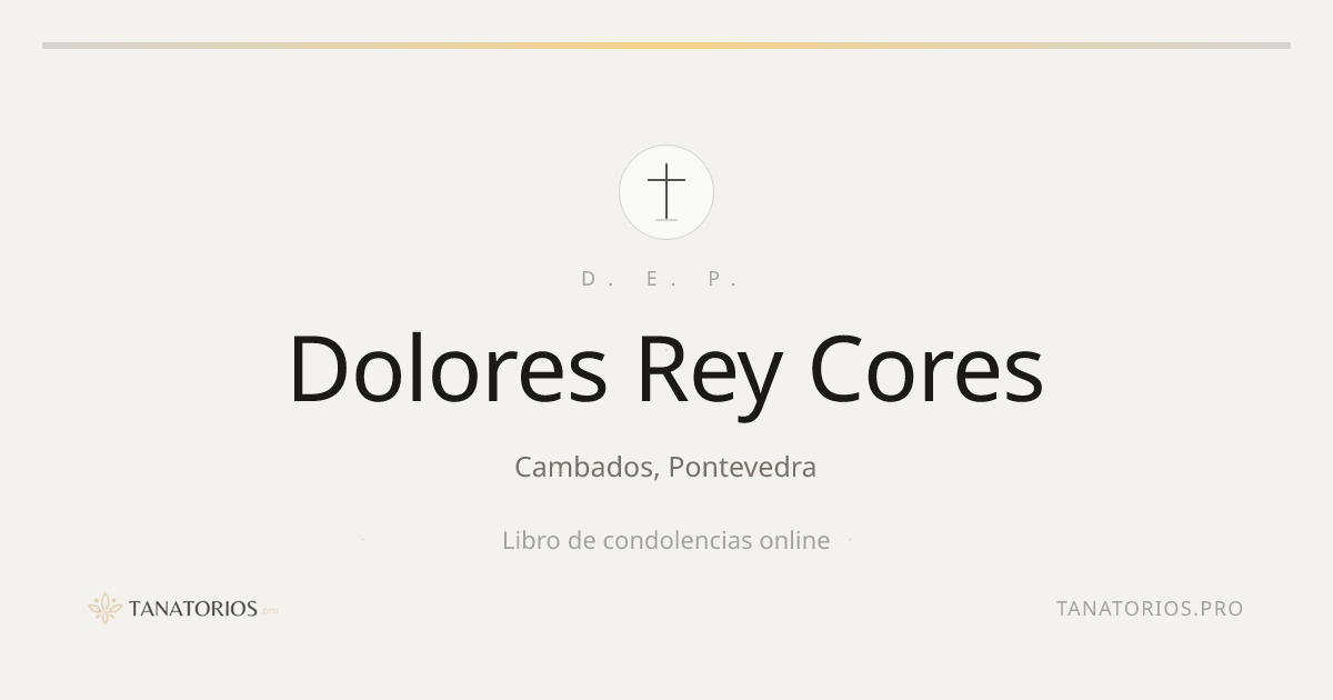 Memorial de Dolores Rey Cores