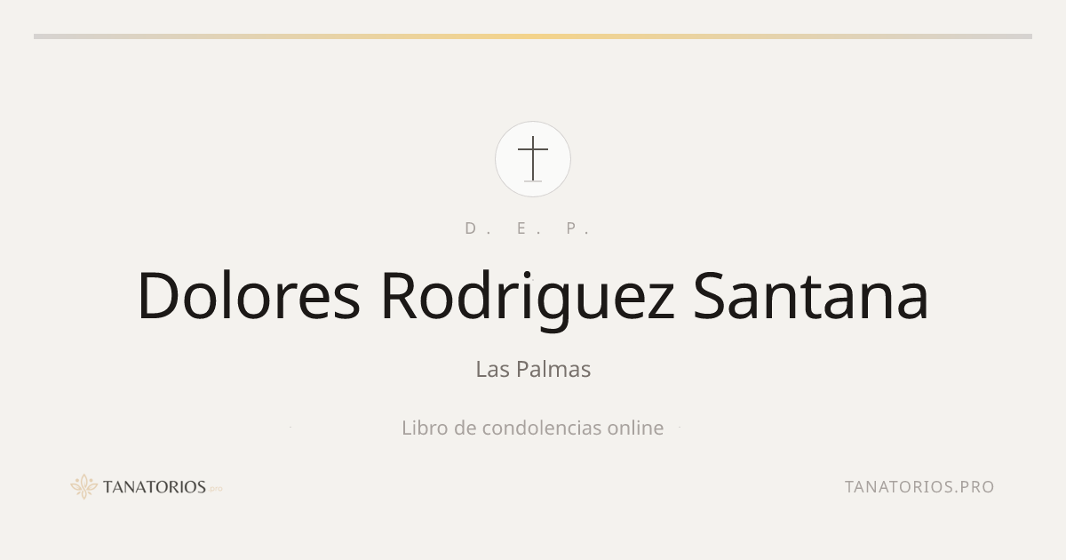 Memorial de Dolores Rodriguez Santana