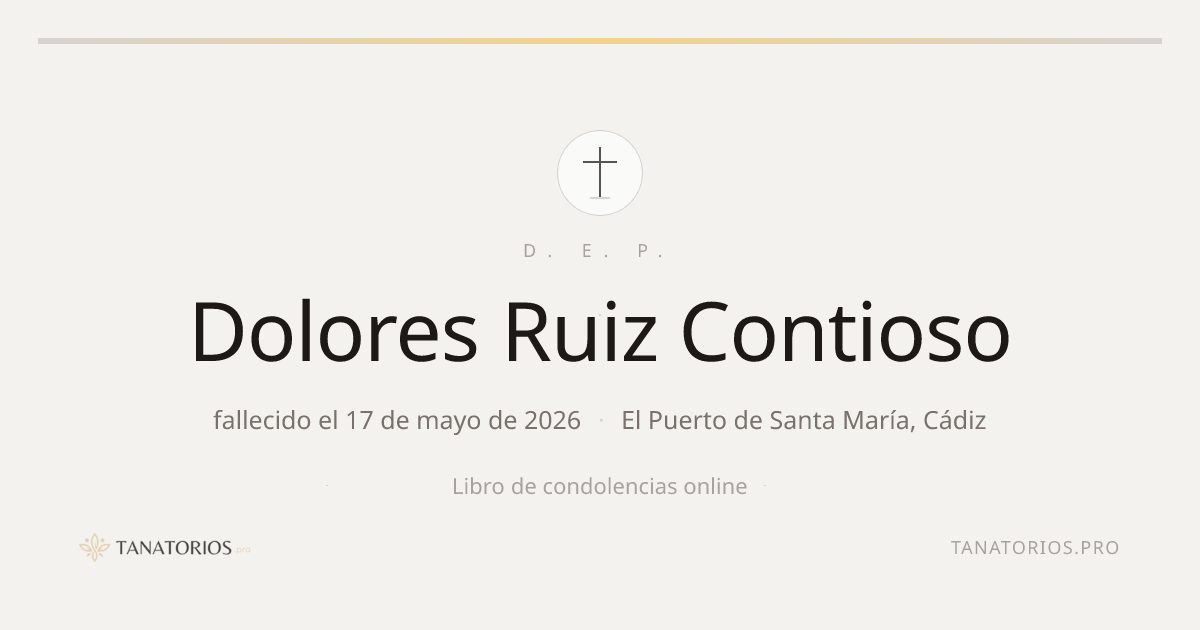 Memorial de Dolores Ruiz Contioso