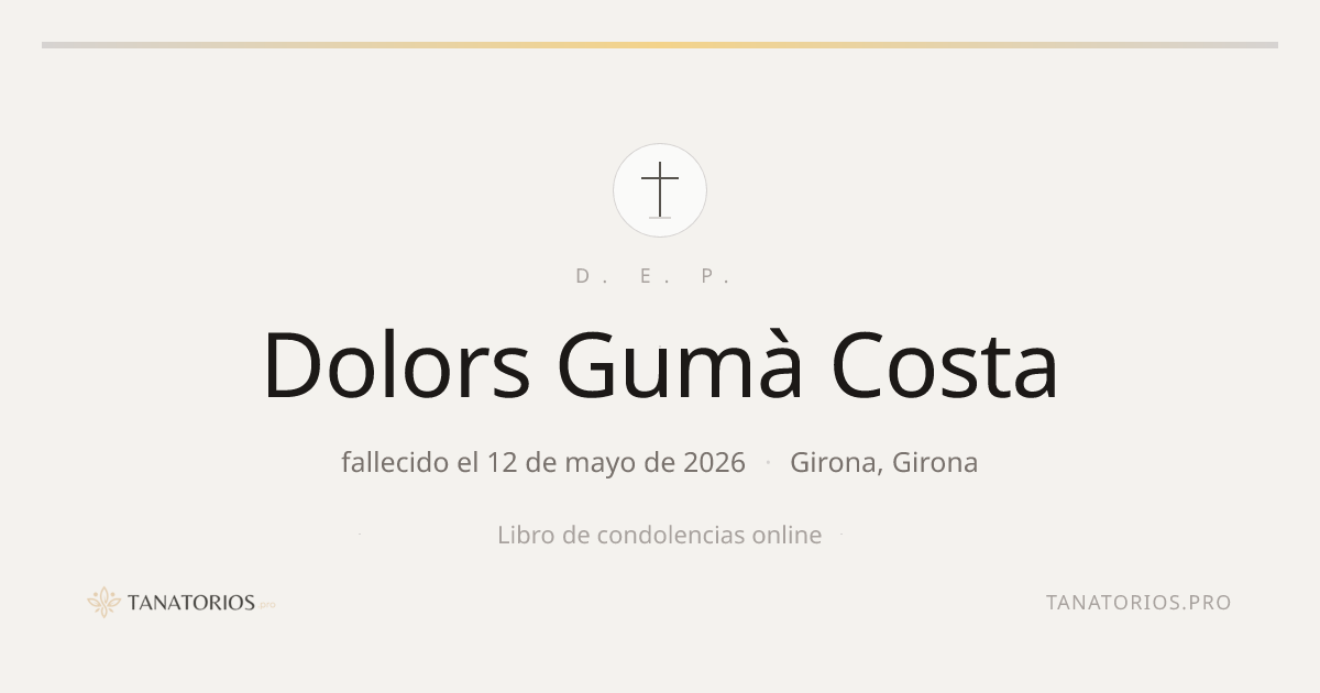 Memorial de Dolors Gumà Costa