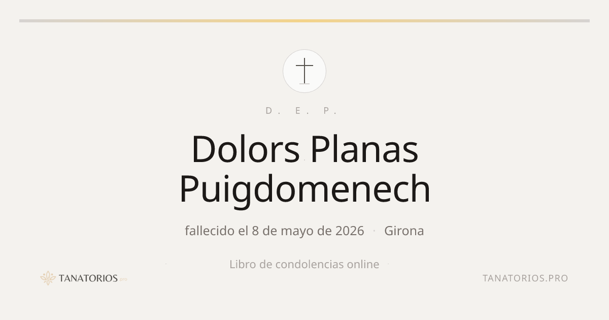Memorial de Dolors Planas Puigdomenech
