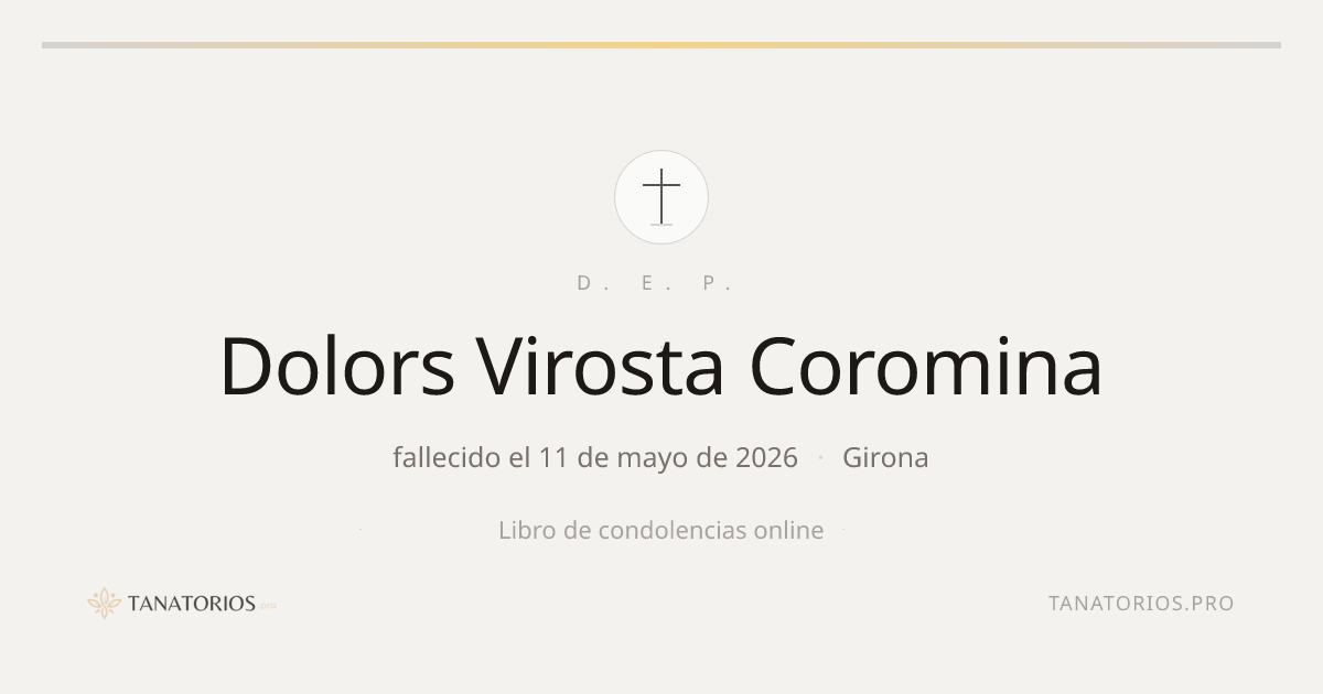 Memorial de Dolors Virosta Coromina