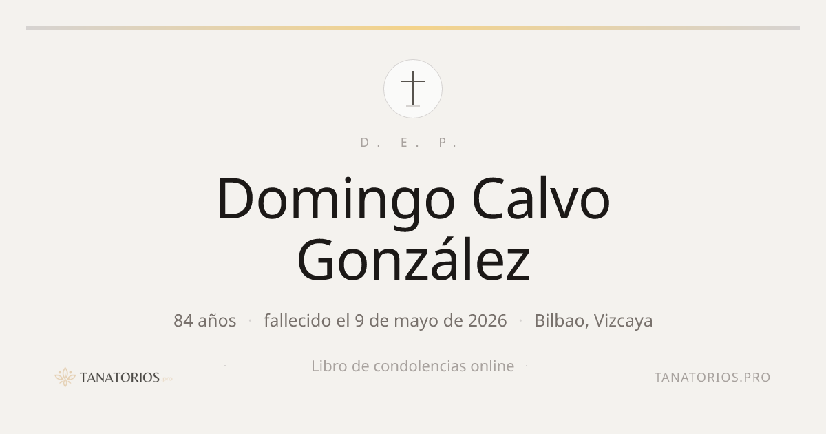 Memorial de Domingo Calvo González