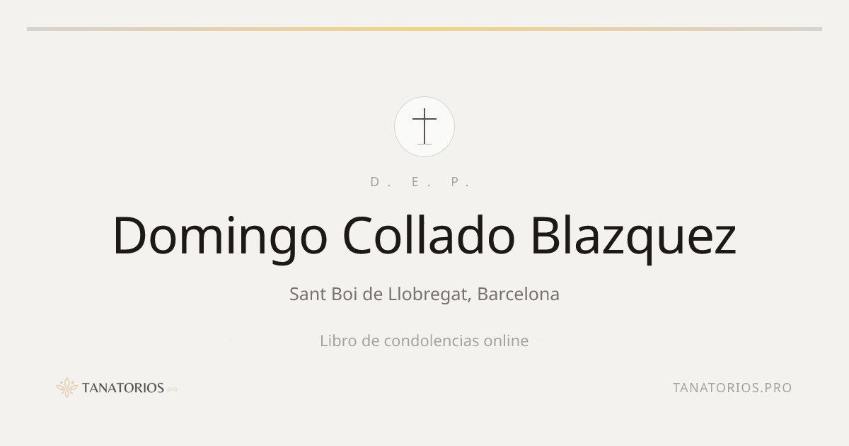 Memorial de Domingo Collado Blazquez