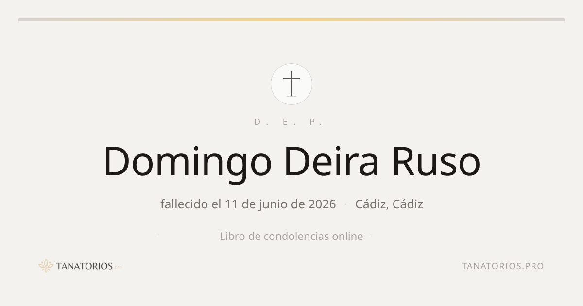 Memorial de Domingo Deira Ruso
