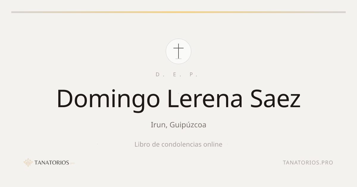 Memorial de Domingo Lerena Saez