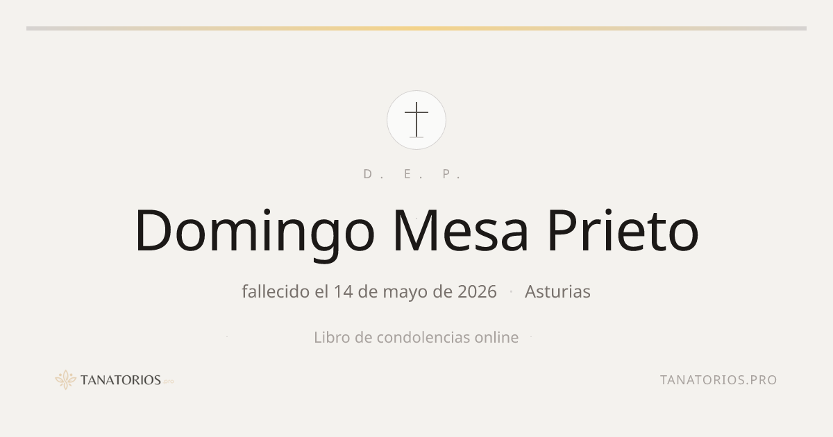 Memorial de Domingo Mesa Prieto