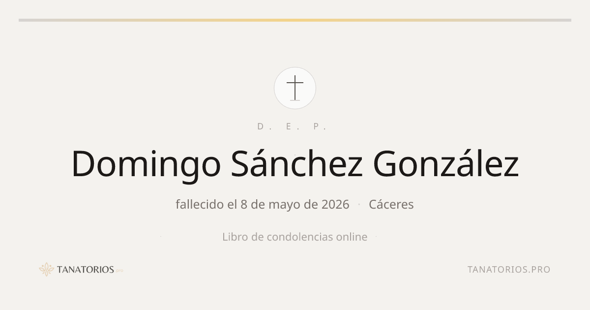 Memorial de Domingo Sánchez González