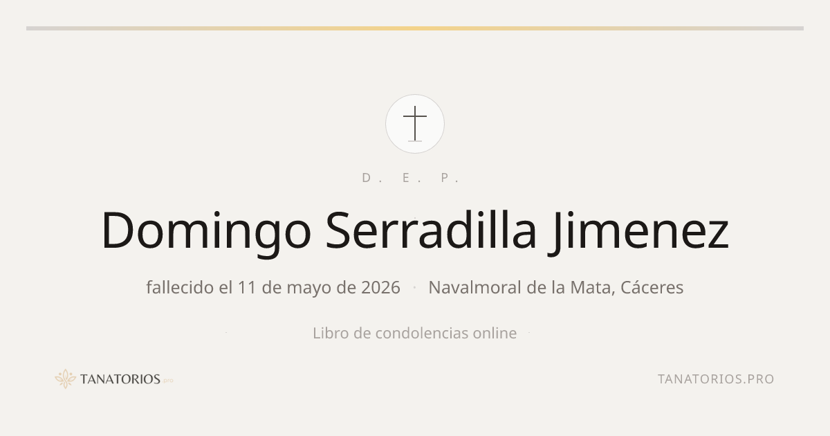Memorial de Domingo Serradilla Jimenez