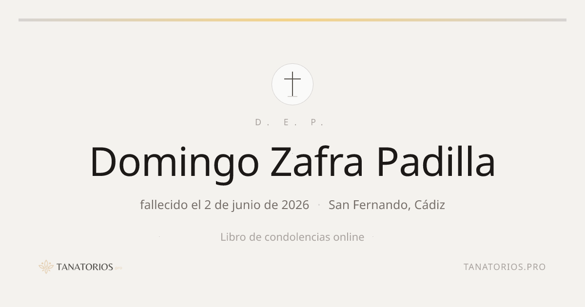 Memorial de Domingo Zafra Padilla