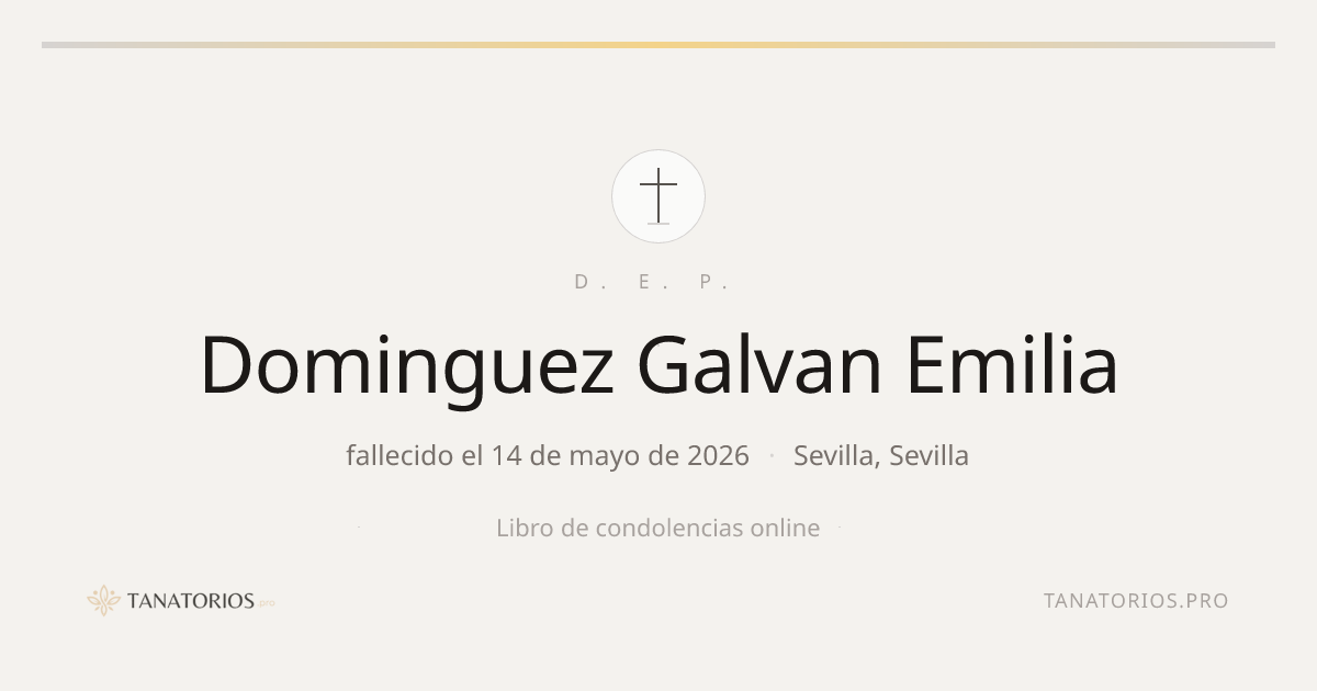Memorial de Dominguez Galvan Emilia