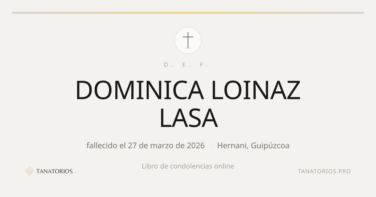 Memorial de DOMINICA LOINAZ LASA