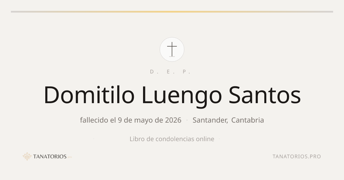 Memorial de Domitilo Luengo Santos