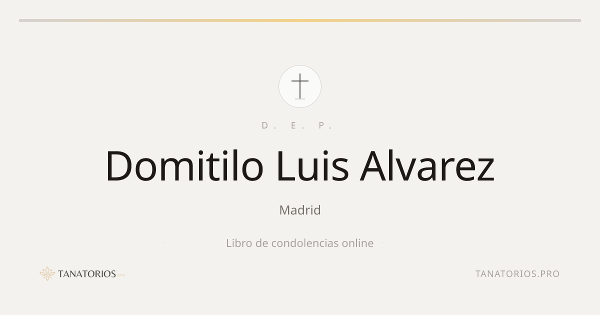 Memorial de Domitilo Luis Alvarez