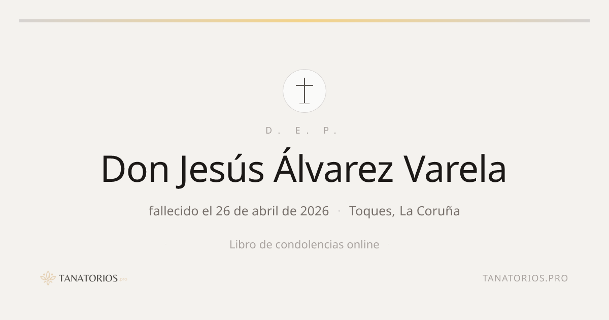 Memorial de Don Jesús Álvarez Varela