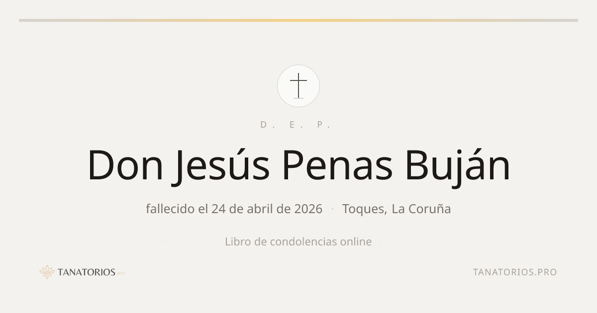 Memorial de Don Jesús Penas Buján