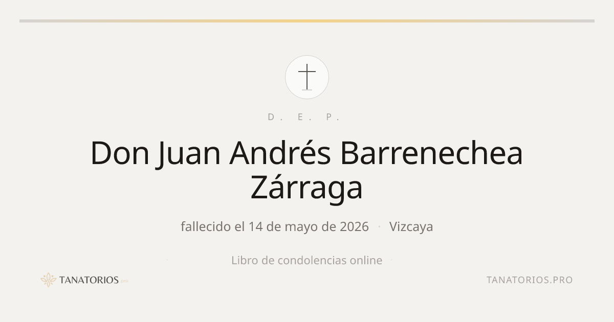 Memorial de Don Juan Andrés Barrenechea Zárraga