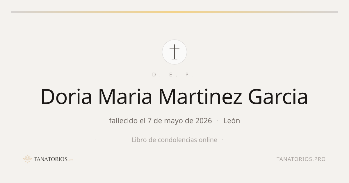 Memorial de Doria Maria Martinez Garcia