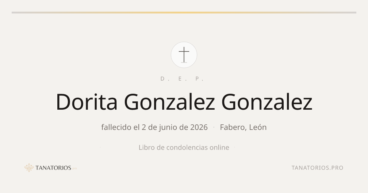 Memorial de Dorita Gonzalez Gonzalez