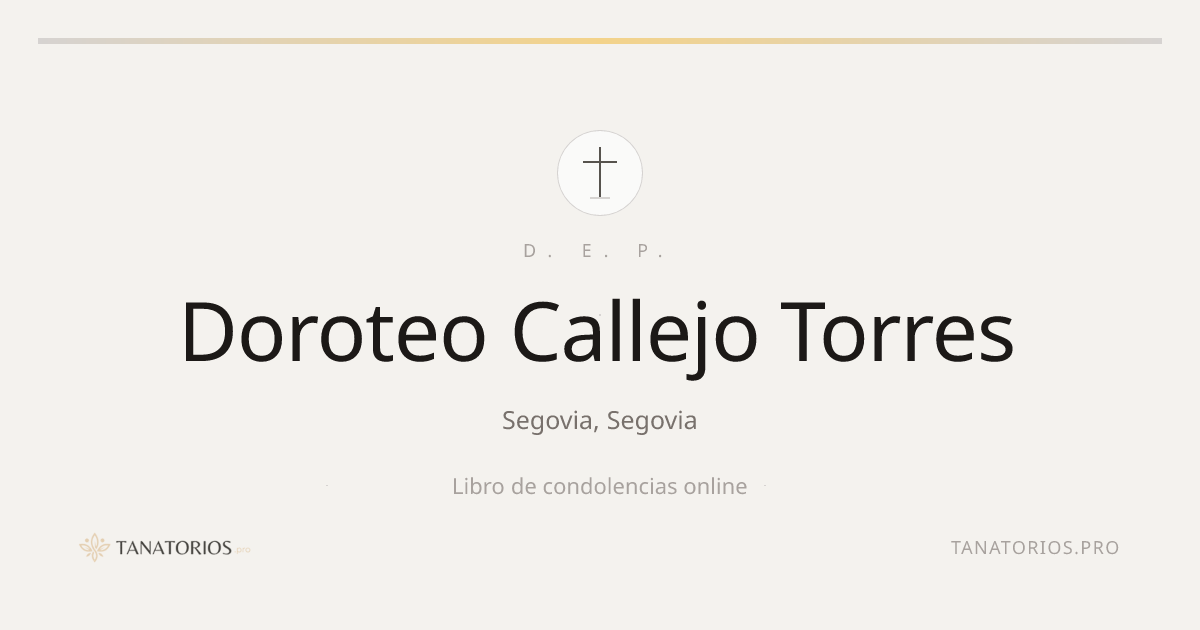 Memorial de Doroteo Callejo Torres