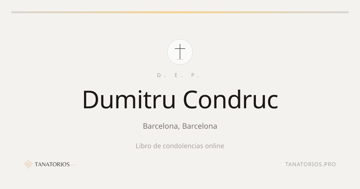 Memorial de Dumitru Condruc