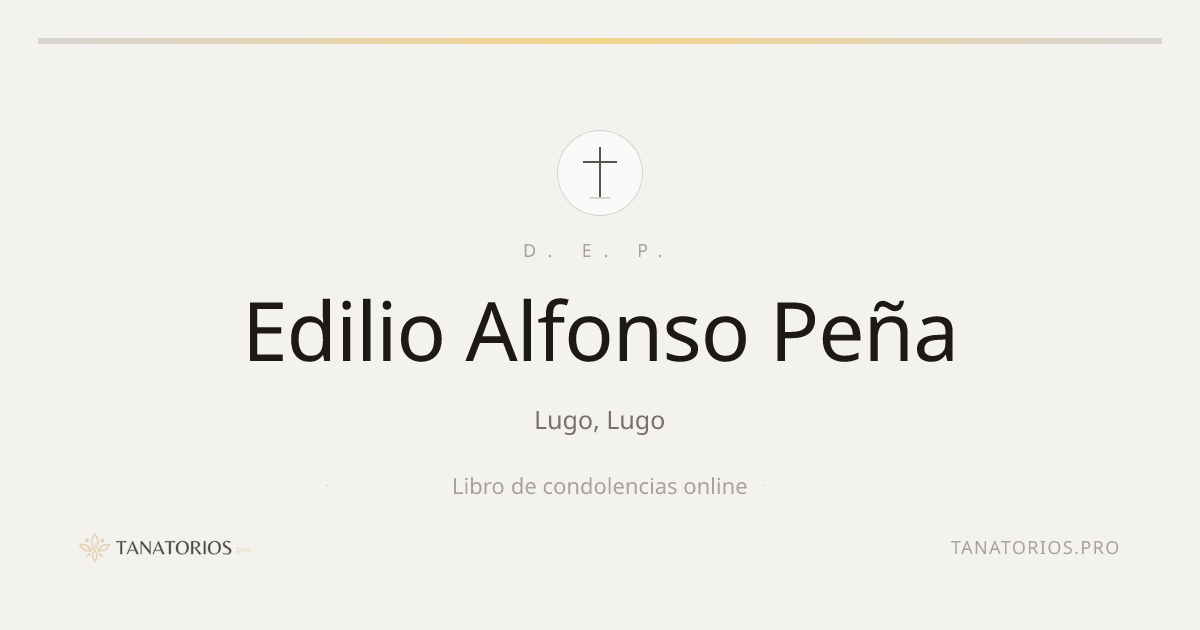 Memorial de Edilio Alfonso Peña