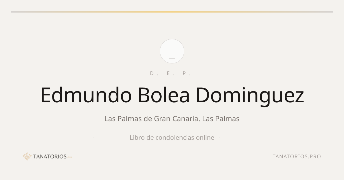 Memorial de Edmundo Bolea Dominguez