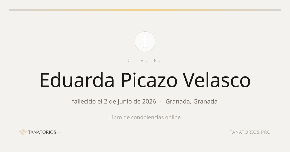 Memorial de Eduarda Picazo Velasco