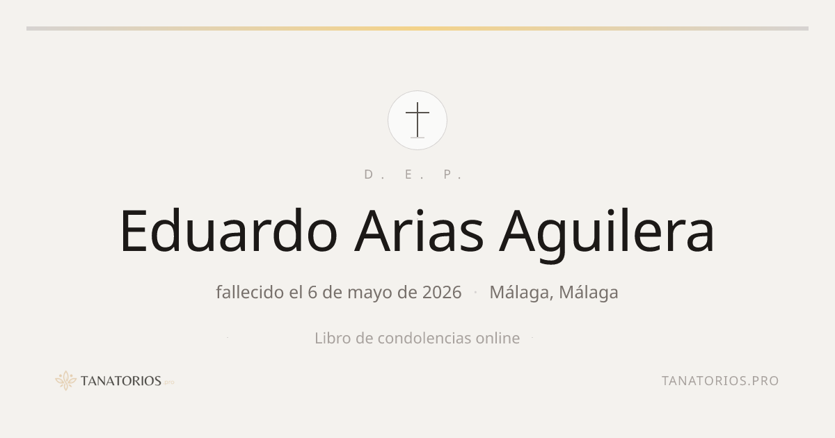 Memorial de Eduardo Arias Aguilera