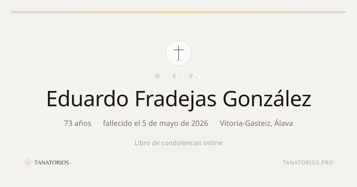Memorial de Eduardo Fradejas González