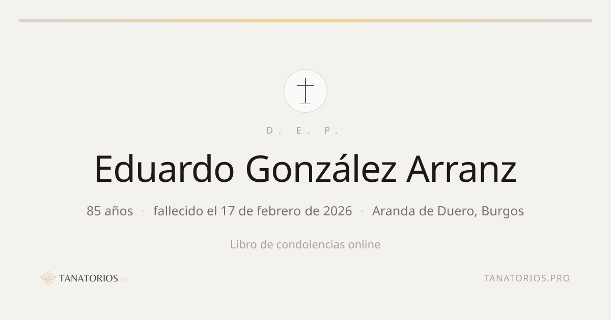 Memorial de Eduardo González Arranz