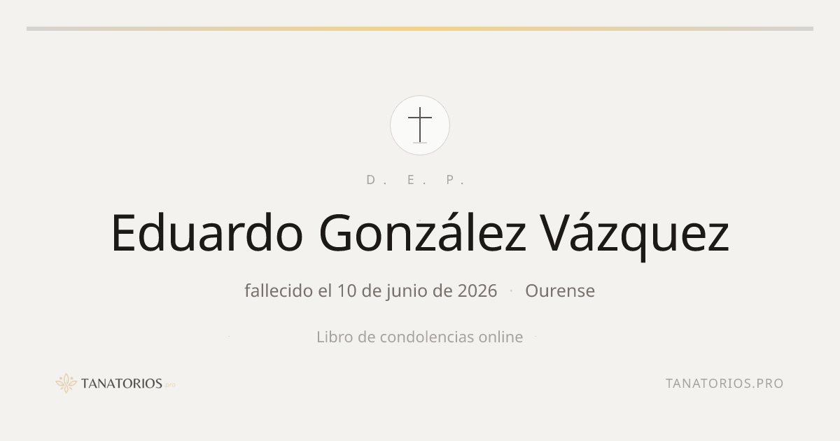 Memorial de Eduardo González Vázquez