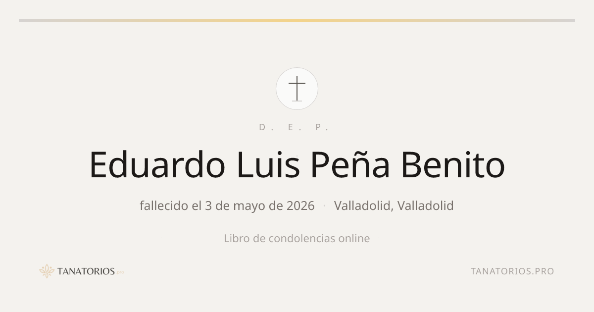 Memorial de Eduardo Luis Peña Benito