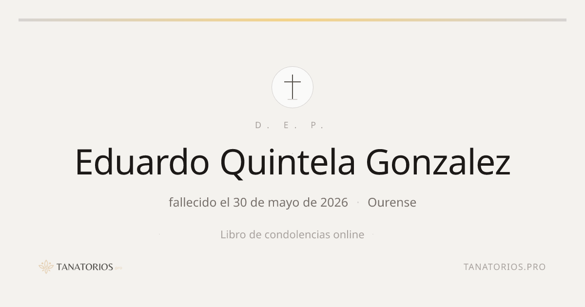Memorial de Eduardo Quintela Gonzalez