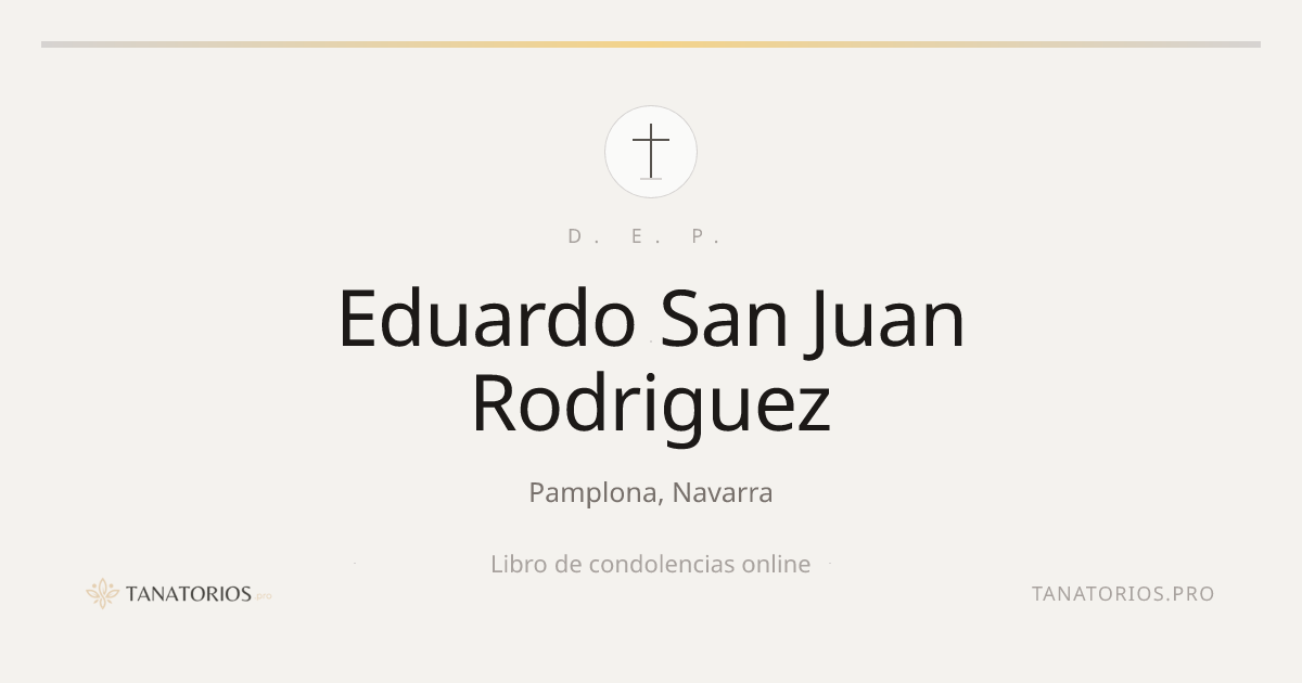 Memorial de Eduardo San Juan Rodriguez