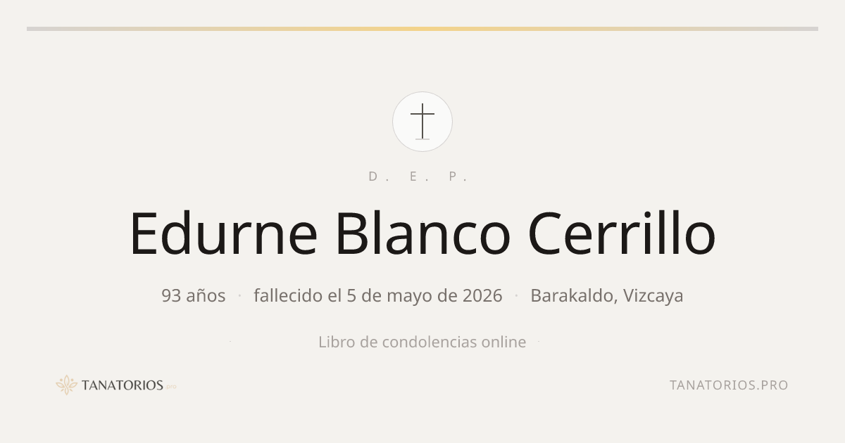 Memorial de Edurne Blanco Cerrillo