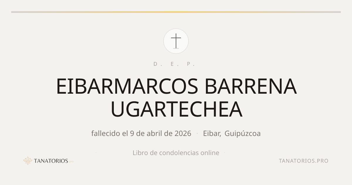 Memorial de EIBARMARCOS BARRENA UGARTECHEA