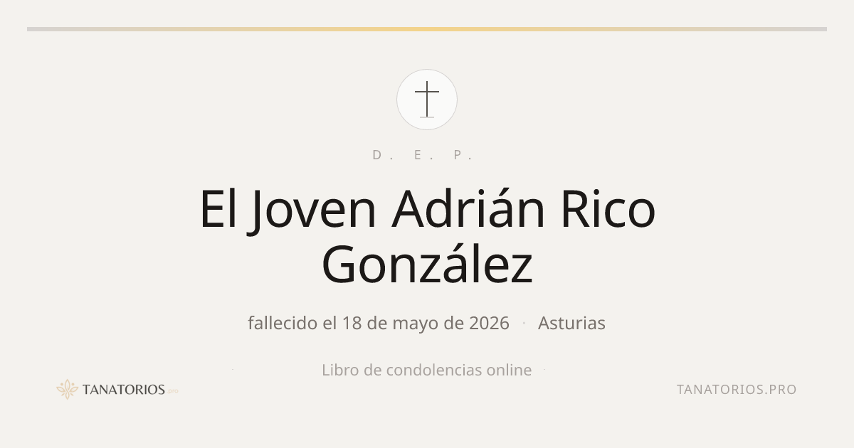 Memorial de El Joven Adrián Rico González