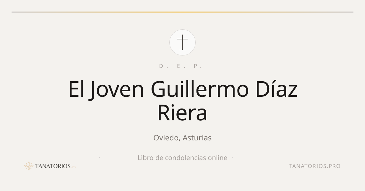 Memorial de El Joven Guillermo Díaz Riera