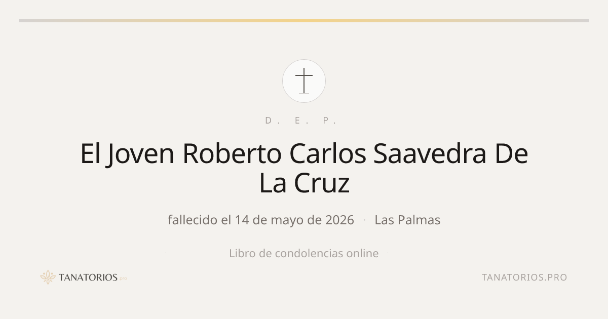Memorial de El Joven Roberto Carlos Saavedra De La Cruz