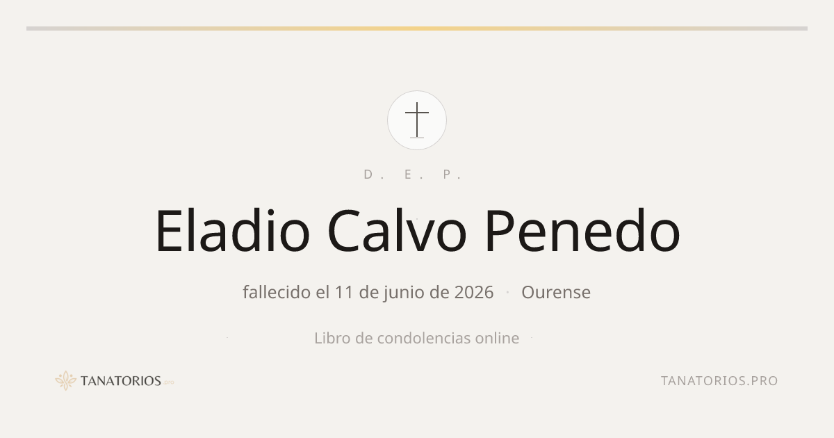 Memorial de Eladio Calvo Penedo