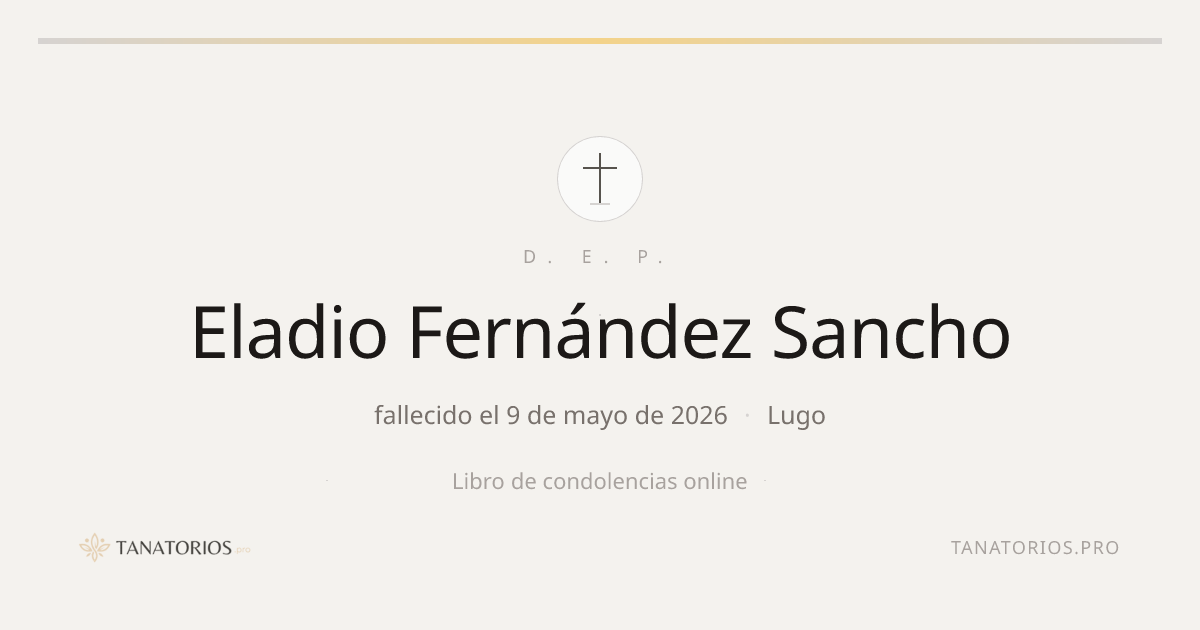 Memorial de Eladio Fernández Sancho