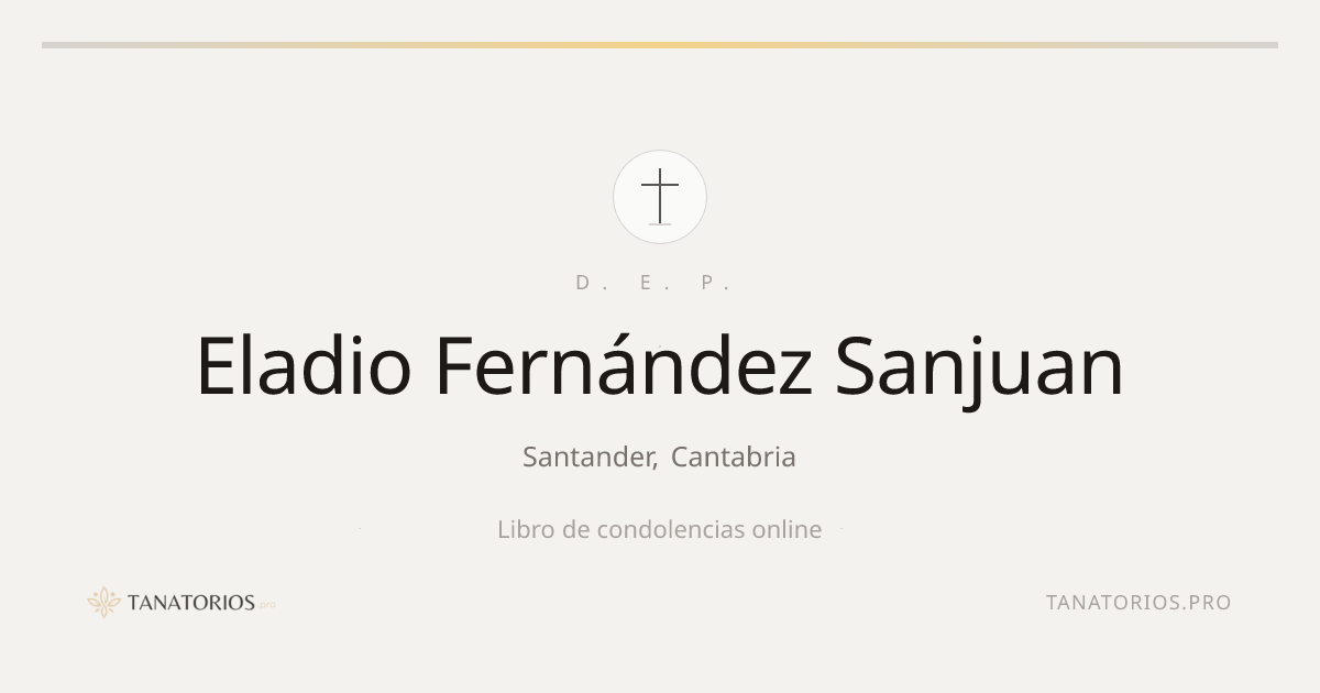 Memorial de Eladio Fernández Sanjuan