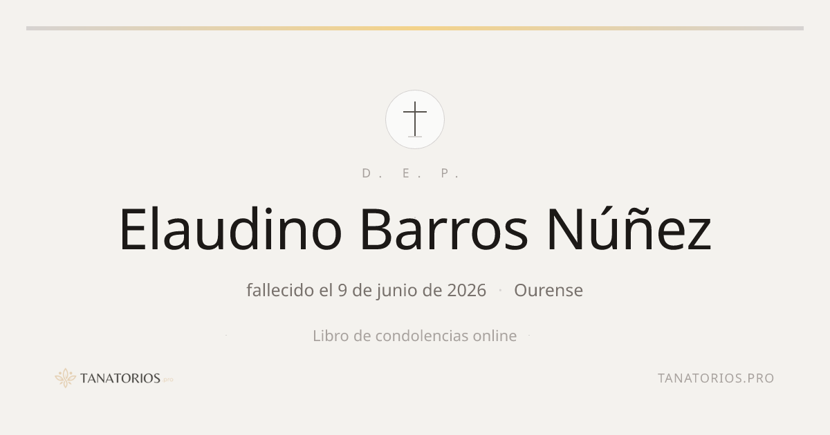 Memorial de Elaudino Barros Núñez