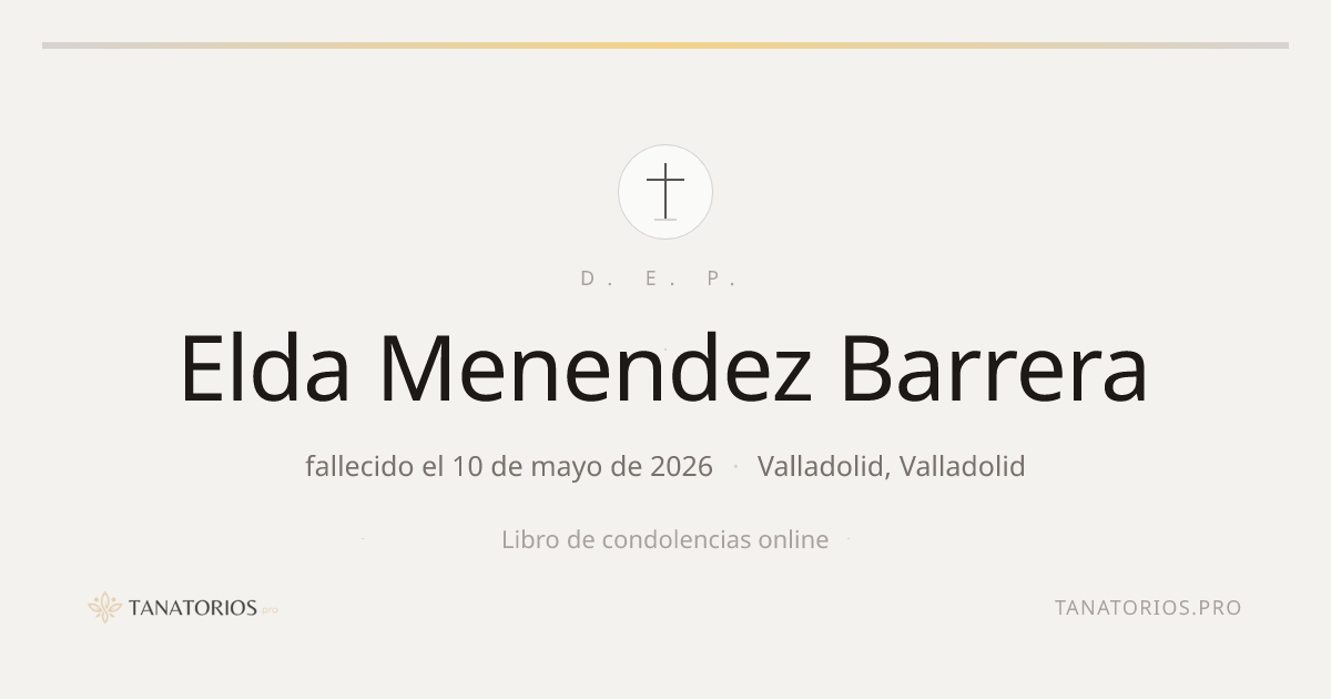 Memorial de Elda Menendez Barrera
