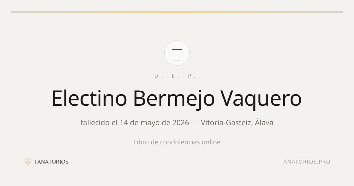 Memorial de Electino Bermejo Vaquero
